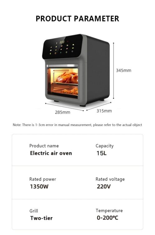 LCD Touchscreen Air Fryer - Image 9