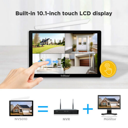 Wireless Camera Kit with 10" Touch Screen Monitor - Image 2