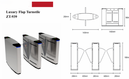 Luxury Flap Turnstile ZT-939