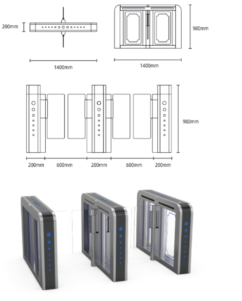 Speed Lane Turnstile ZT-2021 - Image 2