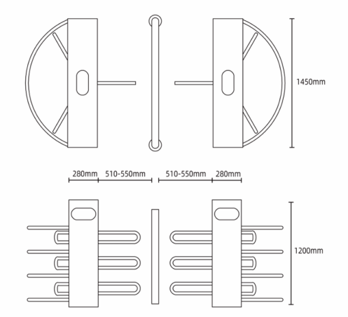 Half Height Turnstile ZT-829 - Image 2