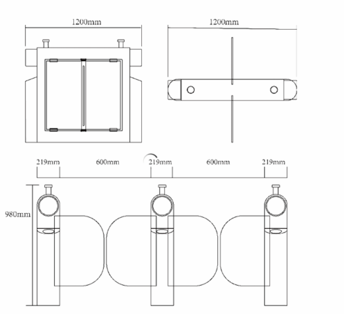 Kindergarten  Swing Turnstile  ZT-961 - Image 2