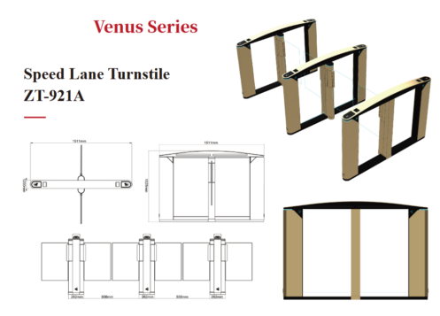 Speed Lane Turnstile ZT-921A