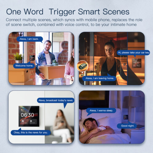 4"" touch smart voice control panel with built-in Alexa - Image 5