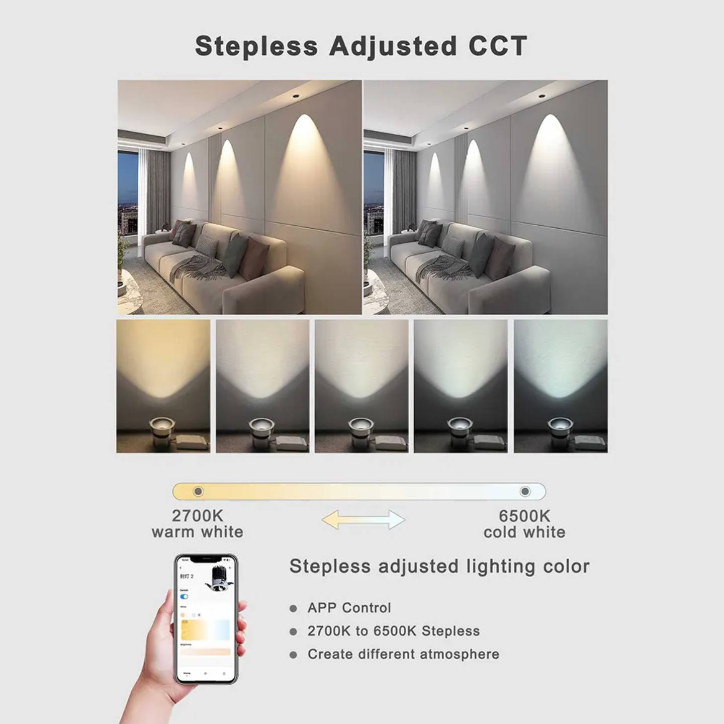 TUYA Zigbee Smart LED COB SPOTLIGHT - Image 2